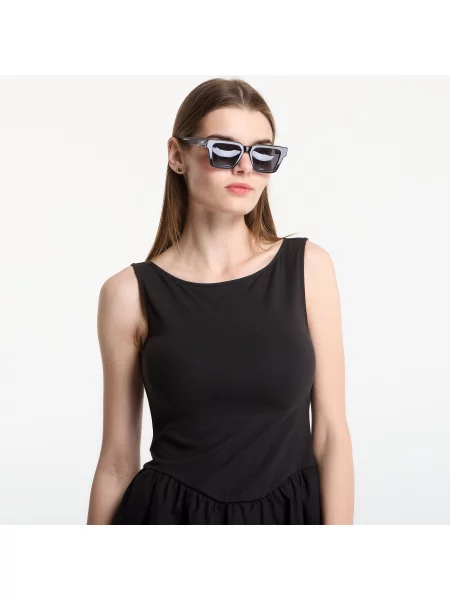 Мини рокля Gap с висока яка черно