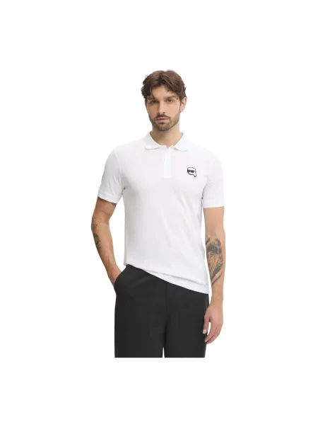 Koszulka polo Karl Lagerfeld biała