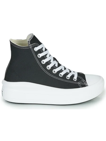 Vászon félcipő Converse fekete