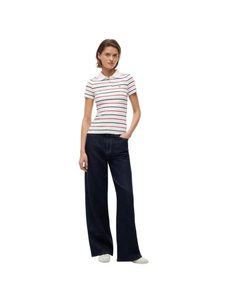 Tommy Jeans Tricou polo alb