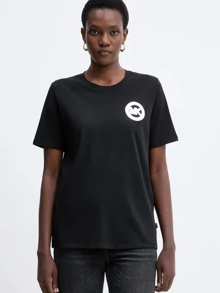 Тениска MICHAEL Michael Kors дамска черно