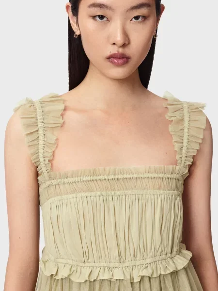 Сукня Allsaints оливкова