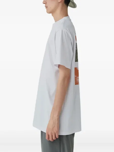 Tricou Snow Peak cu imagine alb