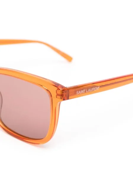 Ochelari de soare pătrați Saint Laurent Eyewear portocaliu