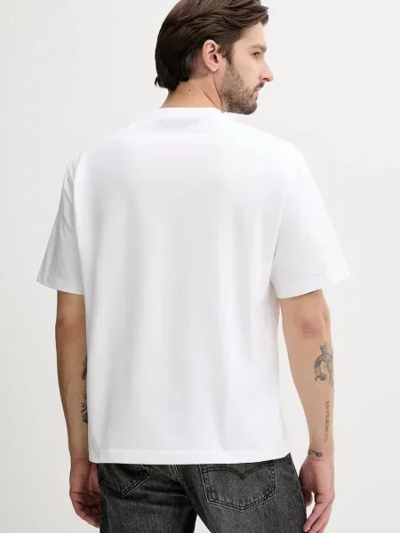 Calvin Klein Jeans t-shirt z nadrukiem biały