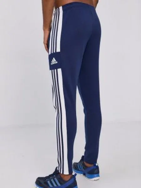 Kalhoty adidas Performance tmavomodrá s aplikací