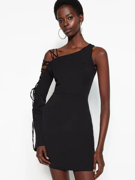 Rochie de seară Trendyol eleganta negru