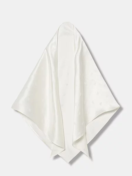 Fular Luisa Spagnoli de mătase bej