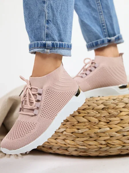 Маратонки Resti с принт бяло