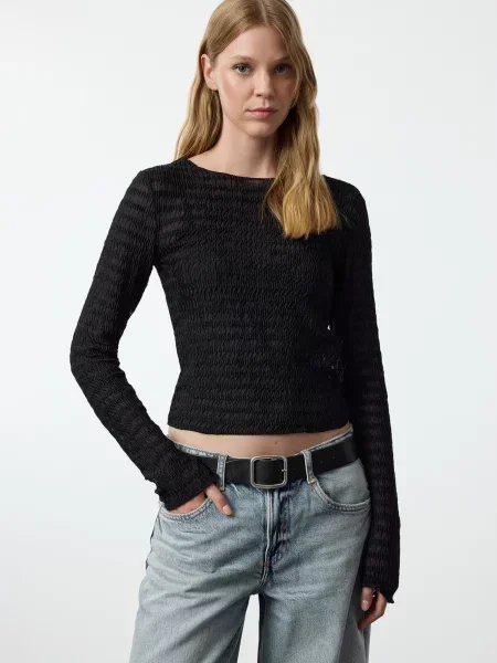 Trendyol Tricou negru