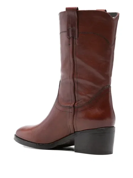 Botine Curiositè din piele maro