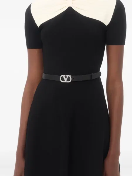 Curea Valentino Garavani de cristal negru