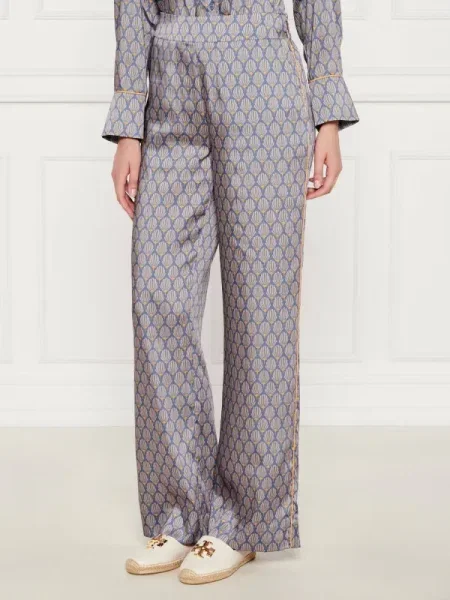 Joop! De satin pantaloni Panja albastru
