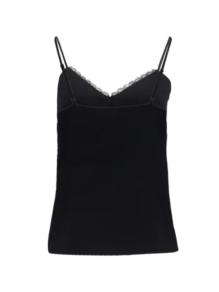 Top Alice + Olivia din dantelă negru