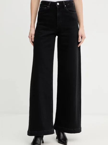 Guess jeans din amestec de casmir negru