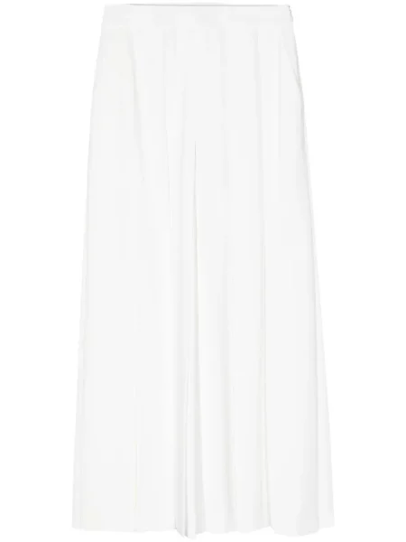 Szerokie spodnie Juun.j plisowane białe
