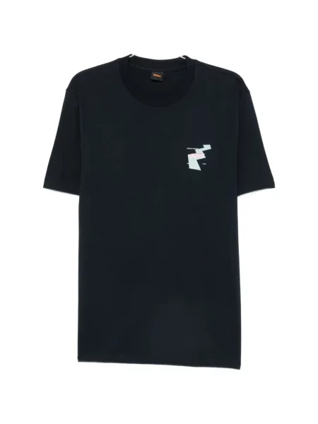Tricou Boss cu imagine albastru