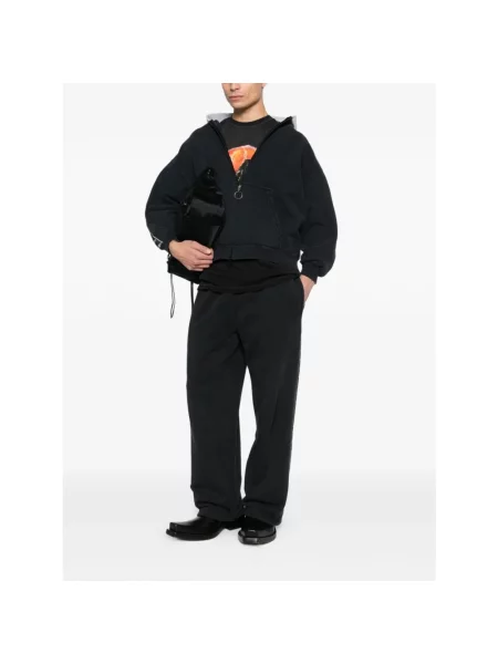 Bluza z kapturem Balenciaga z kapturem klasyczna czarna