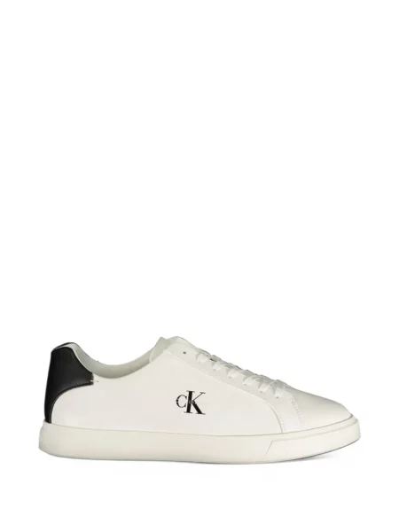 Sneakerși Calvin Klein cu imagine alb