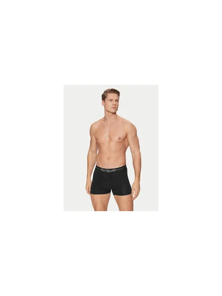 Férfi boxeralsók KARL LAGERFELD Hotel Karl Lyocell Trunk 3 pár black. Méret: L fekete