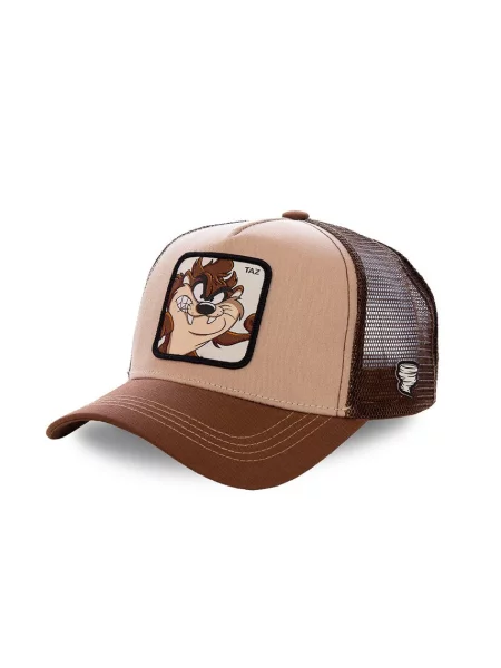 Czapka z daszkiem Capslab Looney Tunes Tasmanian Devil Taz brązowa