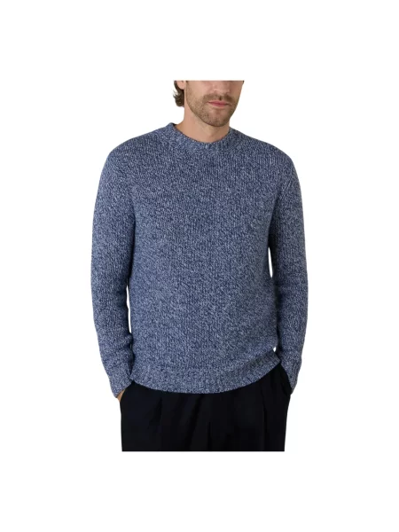 Sweter Boglioli wełniany niebieski