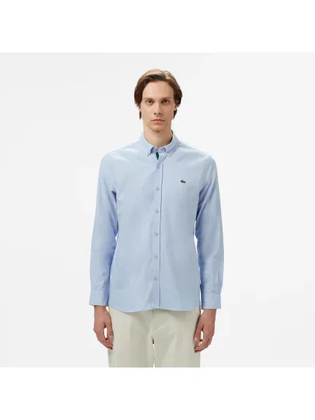 Lacoste Koszula Slim Fit niebieska