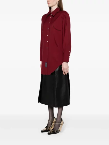 Cămașă Maison Margiela de lână roșu