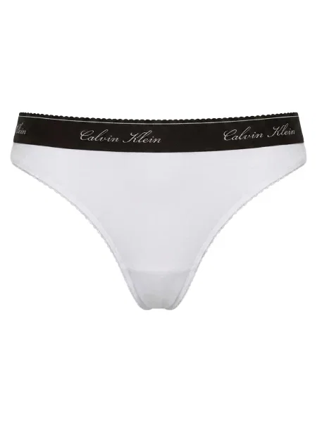 Calvin Klein Tanga negru alb