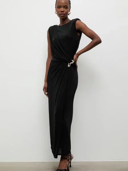Answear.LAB rochie drapată negru