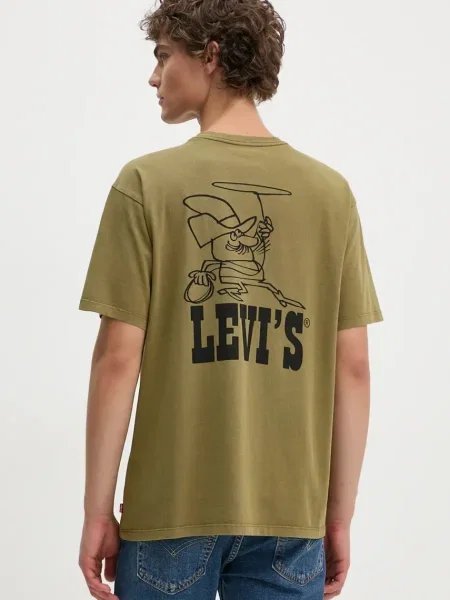 Тениска Levi's с принт зелено