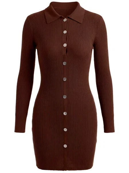 Trendyol Rochie tricotat maro