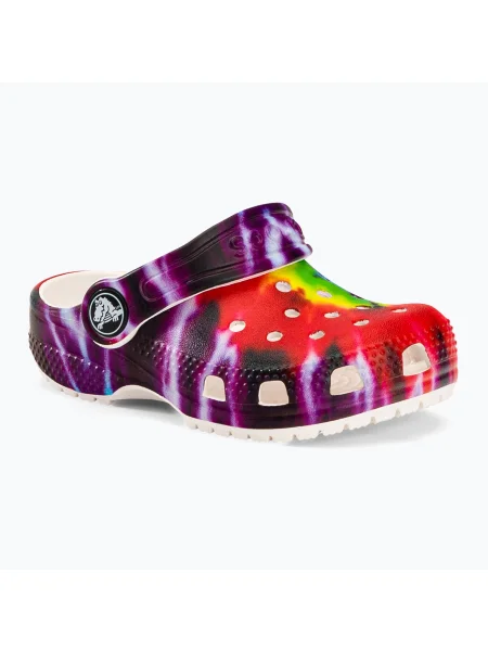Crocs Classic Tie-Dye Classic Tie-Dye Graphic Clog T șlapi colorați pentru copii