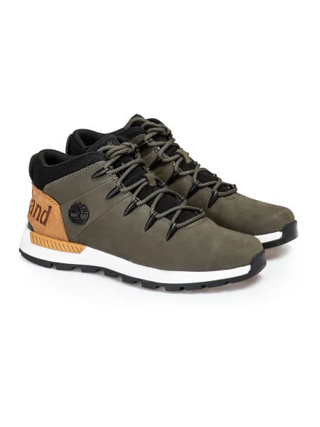 Sneakersy Timberland skórzane trekkingowe zielone