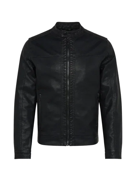 JACK & JONES Geacă de primăvară-toamnă JJWarner' negru