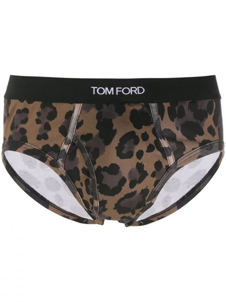 Chiloți Tom Ford cu model leopard maro