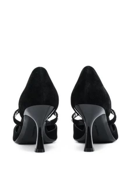 Pantofi cu toc Karl Lagerfeld cu perle negru