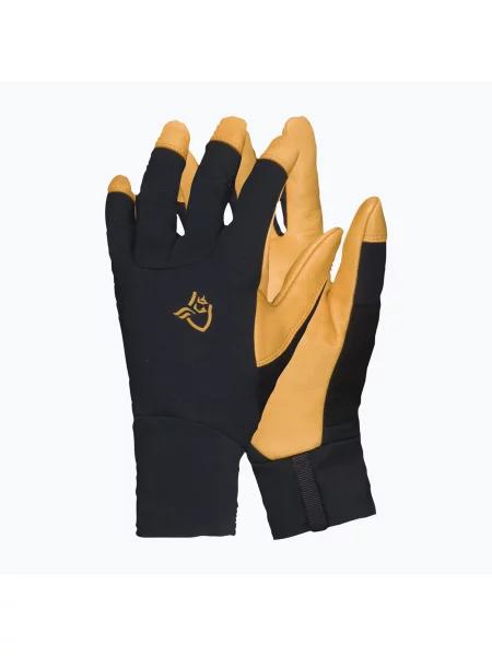 Mănuși de schi NORRONA Lyngen Windstopper Leather caviar black negru