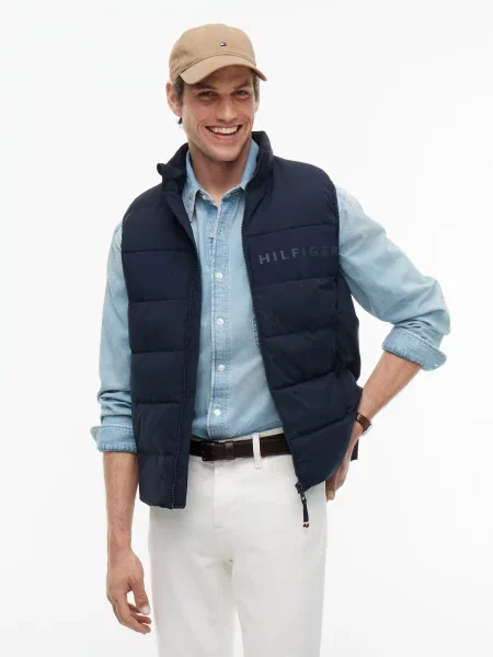 TOMMY HILFIGER Vesta námornícka modrá