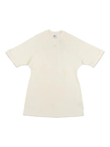 Dzianinowa koszulka Nike o krotszym kroju garniturowa szara