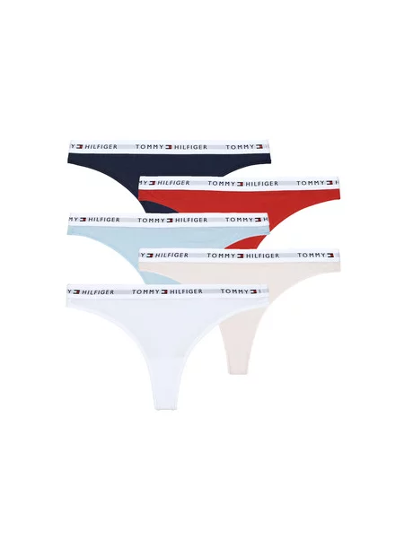Tommy Hilfiger Underwear Tangice marine / pastelno modra / pastelno roza / rdeča bela