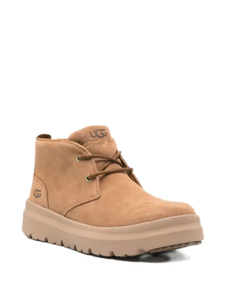 Botine Ugg cu șireturi din piele de căprioară