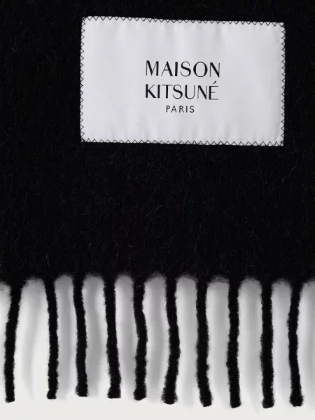 Szal Maison Kitsune z alpaki czarna