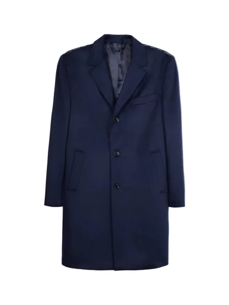 GOBI Cashmere Palton de primăvară-toamnă Men’s Cashmere Coat with Notched Lapels bleumarin