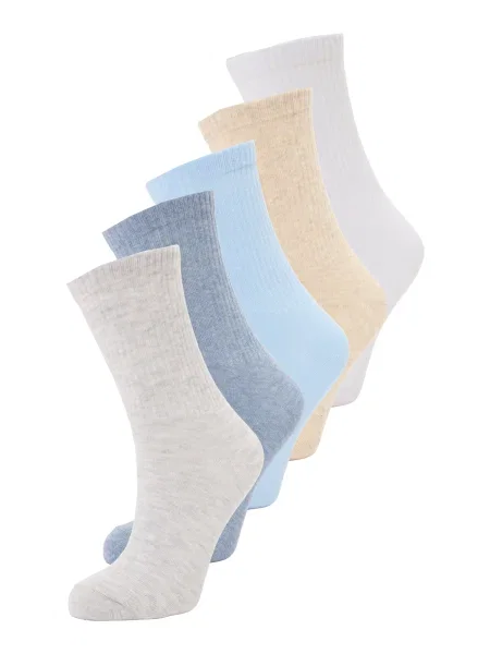 ABOUT YOU Čarape Fee toplo smeđa / opal / svijetloplava / svijetlosiva bijela
