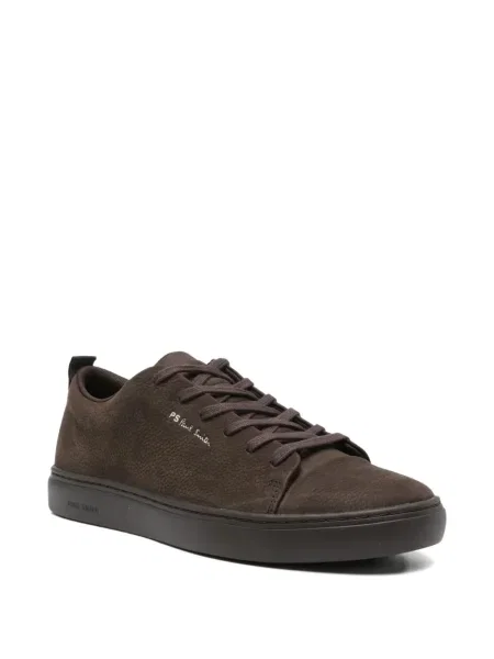 Sneakerși Paul Smith cu șireturi din piele maro