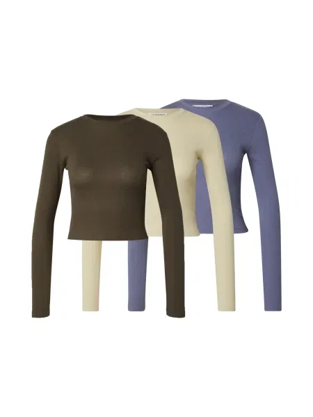 Studioselect Tricou Caya crem / safir / pin verde