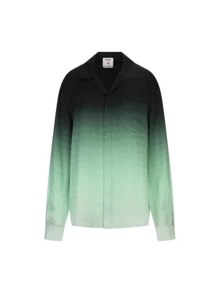 Koszula Casablanca z długim rękawem żakardowa