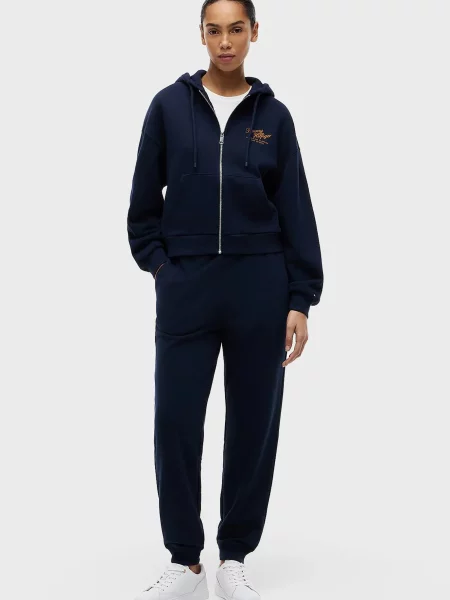 Махровое худи Tommy Hilfiger синее