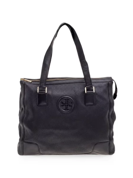 Geantă shopper Tory Burch din piele negru